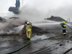 Pożar na terminalu PKP Cargo w Małaszewiczach