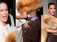 Sarah Paulson czule wita się z Kim Kardashian, łapiąc ją za pośladek. Tylko pozazdrościć? (FOTO)