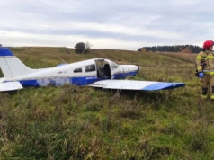 Awaryjne lądowanie awionetki pod Trelkowem