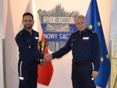 Sądecki policjant na podium ogólnopolskiego konkursu! Podkomisarz Artur Pacholarz zajął drugie miejsce