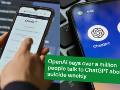 Według OpenAI, około milion osób tygodniowo rozmawia o samob*jstwie z ChatGPT