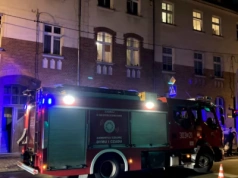 Pożar w kamienicy w centrum Katowic