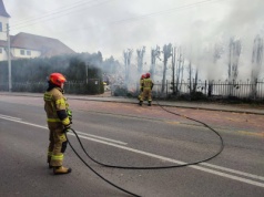 Pożar cmentarza parafialnego w Kidałowicach