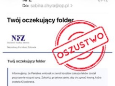 Uważaj na fałszywe e-maile "na NFZ"! Oszuści znów próbują wyłudzić dane