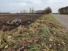 Zderzenie dwóch quadów. Jedna osoba trafiła do szpitala
