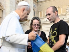 Weteran wojenny, który pomaga innym żołnierzom, spotkał się z papieżem