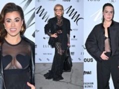 Tłum celebrytów na pokazie MMC: wyzwolona Maja Hyży, mroczna Joanna Racewicz, Olga Bołądź w woalce... (ZDJĘCIA)