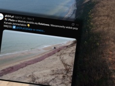 Fioletowa plaża w Mielnie zaskoczyła turystów. "Myślałem, że ktoś wylał truciznę"
