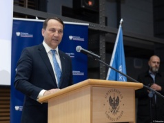 Studentki przerwały wystąpienie Sikorskiego na Uniwersytecie Warszawskim. Poszło o Palestynę