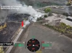 Pancerna szarża Ukraińców koordynowana dronem. Rosjanie byli bez szans