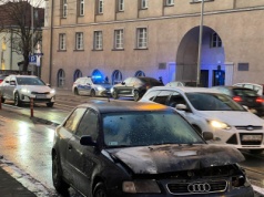 Pożar samochodu na Grzegórzeckiej (VIDEO)