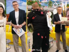 Katarzyna Cichopek i Maciej Kurzajewski zaskoczeni na żywo. 