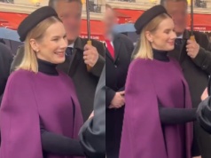 Marta Nawrocka z wizytą w Notre Dame. Stylistka ma uwagi: Zbyt wyraziście