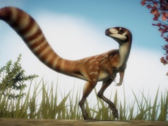 Chiński robot jak żywy dinozaur podbija rynek. Sinozauropteryks z piórami i oddechem wzbudza sensację