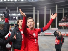 Robert Lewandowski uczcił polskie barwy w sercu Nowego Jorku