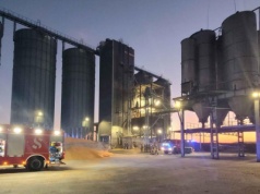 Pożar suszarni zbóż!