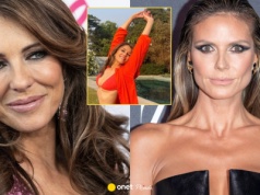 60-letnia Elizabeth Hurley zapozowała w bikini. Heidi Klum aż oniemiała