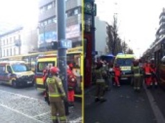 Zderzenie tramwajów w Łodzi. Jest wielu rannych