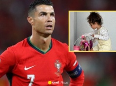 Cristiano Ronaldo pokazał ośmioletnią córkę. Internauci grzmią: takie buty dla małego dziecka?