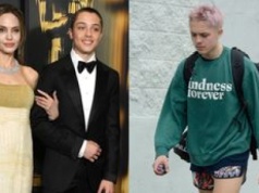 Wyraźnie odmieniony 17-letni syn Angeliny Jolie i Brada Pitta kroczy na trening. Do twarzy mu w różowych włosach?