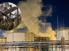 Ukraińskie drony zaatakowały rosyjską rafinerię. Wybuchł pożar, Rosjanie szacują straty