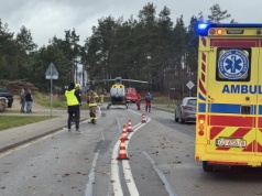 Potrąciła dwie 15-latki. Były na przejściu. Lądował śmigłowiec LPR