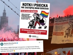 Młodzież Wszechpolska poprawiła swój słynny baner i przyznała, że mężczyźni też są odpowiedzialni za katastrofę demograficzną