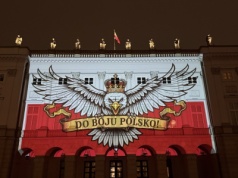 Zakazana oprawa wyświetlona na Pałacu Prezydenckim!