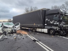 Zderzenie pojazdów na DK92!