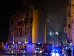 Nocny pożar w centrum Tarnowa