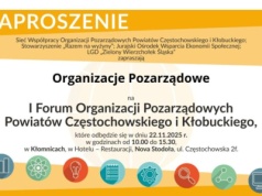 Forum Organizacji Pozarządowych w Kłomnicach. Spotkanie, które ma wzmocnić lokalne społeczności