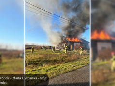 Pożar domu w Ignacowie. Ewakuowano mieszkańców i zwierzęta
