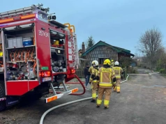 Pożar domu jednorodzinnego w Skarszewie