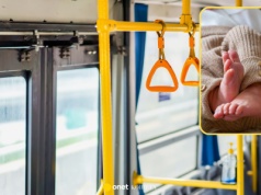 Bosy mężczyzna w bokserkach miał na rękach niemowlę. Kierowca autobusu powstrzymał porywacza