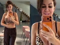 Maja Rutkowski masuje się po odsłoniętym brzuszku i pokazuje, ILE WAŻY: 