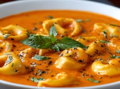 Zupa jak danie główne. Szybka, kremowa, z kurczakiem i tortellini, według Karoliny Stolarskiej-Bigos