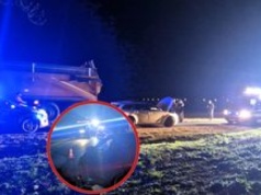 Kukurydza rozsypała się na DK10. Doszło do poważnego wypadku