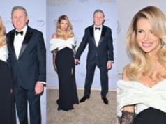Izabela Janachowska ze starszym o 27 lat mężem u boku oślepiają śnieżnobiałymi uśmiechami na Balu Fundacji TVN (ZDJĘCIA)