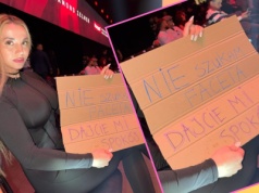 Marianna Schreiber z ważnym przekazem. Napisała go na... kawałku kartonu