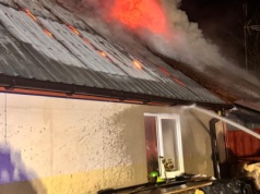 Pożar domu w Suchaczu