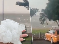 Z nieba spadły gigantyczne kule lodu. To jeszcze nie koniec