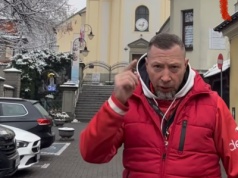 Wizyta Daro Lwa w Andrychowie przy kościele św. Macieja