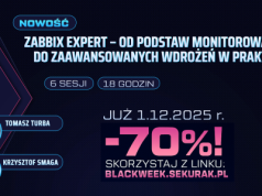 Monitoring infrastruktury na serio – zapraszamy na praktyczne szkolenie Zabbix Expert