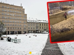 Pokazał nagranie ze zaśnieżonego Krakowa. 