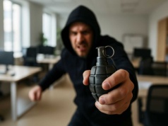 Próbował napaść na giełdę kryptowalut z atrapami granatów. Został zatrzymany