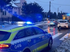 Potrącenie na przejściu dla pieszych. Kęty