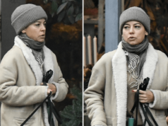 Naturalna Anna Mucha w ultramodnych butach na zimę 2025/2026. Zdjęcia paparazzi