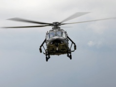 Groźny incydent podczas strajku. Ładunek spadł z helikoptera