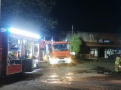 Pożar budynku gastronomicznego