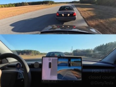 Tesla FSD kontra wariat na drodze . Szybkie reakcje, żadnego stresu, właściwie bez wpadek